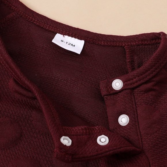 BABY BOY POPCORN TOP AND JOGGERS SET - Picture 2 of 6